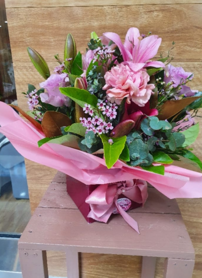 Hello - Say hello in style with this fabulous hand tied. Why not take the opportunity to be spontaneous and surprise them today with a stunning flower delivery by their local florist.
