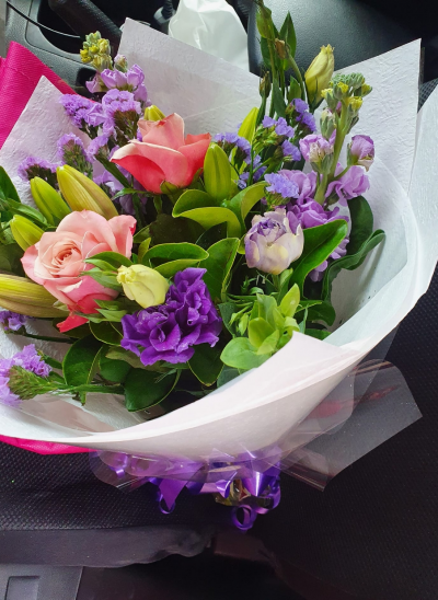 Tutti Fruit
 - This charming hand-tied floral arrangement looks good enough to eat. A delicious array of blooms with heads held high supported with glorious greenery.
